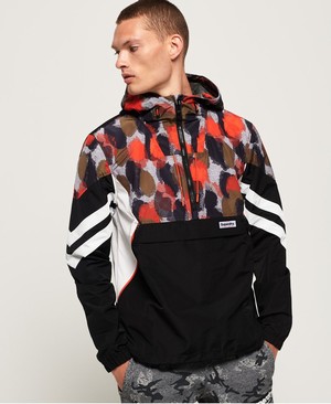 Superdry Jared Overhead Férfi Kabát Zöld/Camo | NRFHX4571